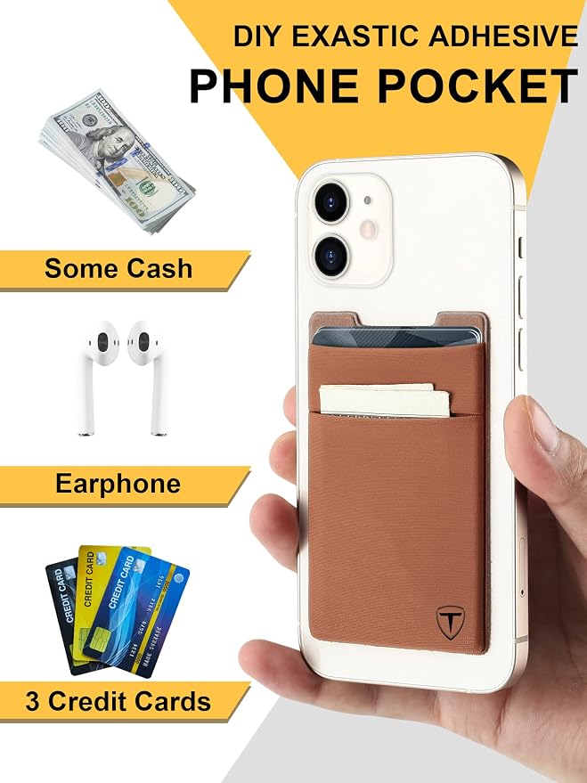 TOYFID Pop Up Credit Card Wallet for Men - Metal Slim Minimalist Cards Holder with Money Pocket - RFID Blocking Ultralight Small Aluminum Wallet
