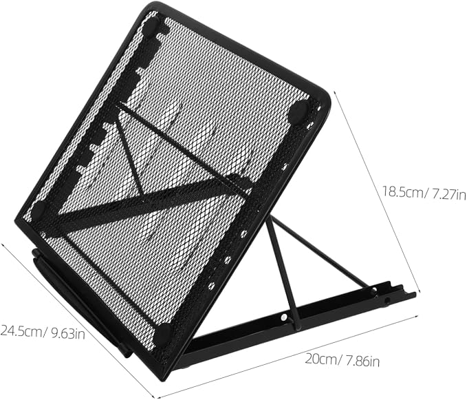 Adjustable Foldable Copy Holder Stand for Tablets and Laptops Six-Position Angle Portable Artist Drawing Board Support for Sketching and Tracing