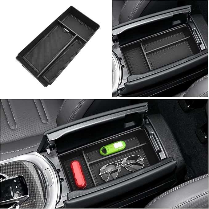 Ruiya G-Class G550/G 580/G350/G63 AMG/W463/W464 Center Console Organizer for Mercedes G Wagon Accessories Middle Console Organizer Compatible with 2019-2022 2023 2024 2025 2026 Benz G-Wagon