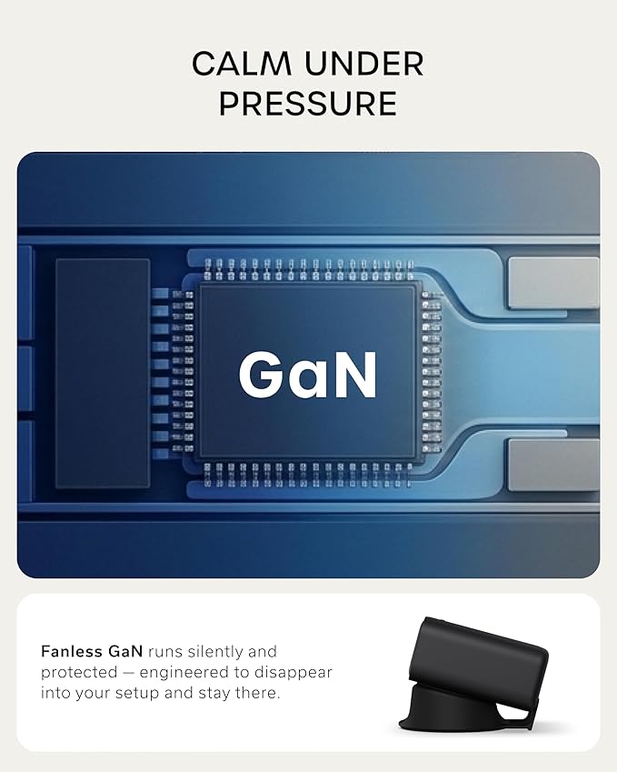 Satechi ChargeView??140W Desktop Charger, GaN Charging Station with Live Power Display, Four USB-C Ports, Designed for Modern Workspaces, Space Black
