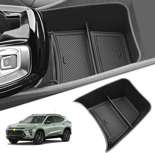 SKTU for 2024 2025 2026 Chevy Trax Center Console Organizer 2024 2025 2026 Chevy Trax Console Tray 2024 2025 2026 Trax Lower Console Tray 2024 2025 2026 Chevy Trax Accessories (Black)