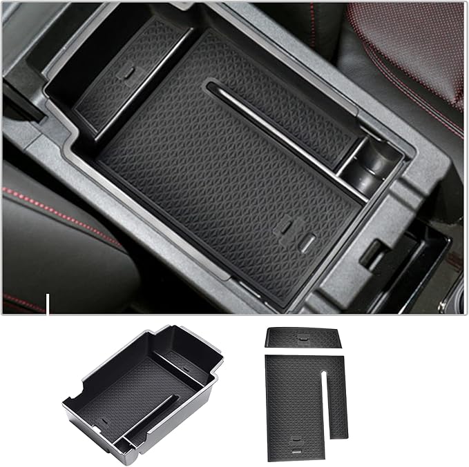 CDEFG Center Console Accessory Organizer for 2019-2025 2026 Chevy Blazer ABS Material Armrest Box Insert Tray 2019-2025 2026 Chevy Blazer Accessories (NOT for Blazer EV)