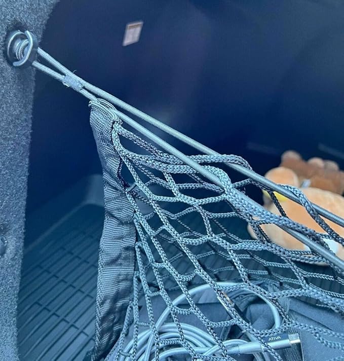 Trunk Organizer Cargo Net for Chevrolet Malibu 2016-2025 – Envelope Style Cargo Net for Sedan – Premium Mesh Car Trunk Organizer Vehicle Carrier Storage – Compatible with Chevy Malibu