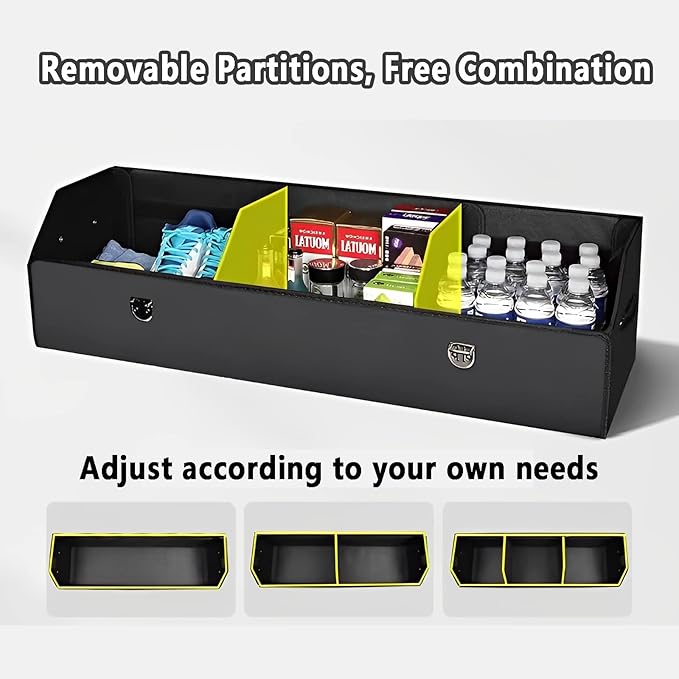 Car Trunk Organiser with Your Logo, Large Capacity Waterproof Collapsible Trunk Organizer, Car Trunk Organizer for Sedan/Suv, Storage Box, Trunk Organizer for Suv