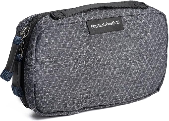 Think Tank Tech Accessory Pouch, Grey, Nylon, 9x9x6.25 inches, 6 Pockets, Zipper Closure