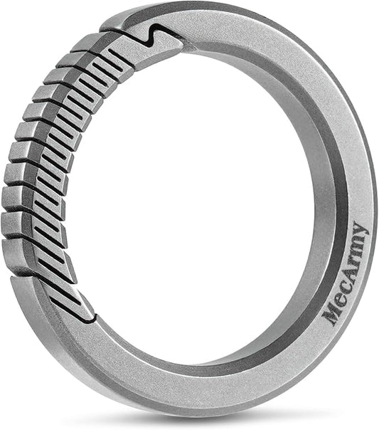 MecArmy Titanium 3pcs/4pcs/7pcs/18pcs Key Rings Keychain Large Small Split Rings