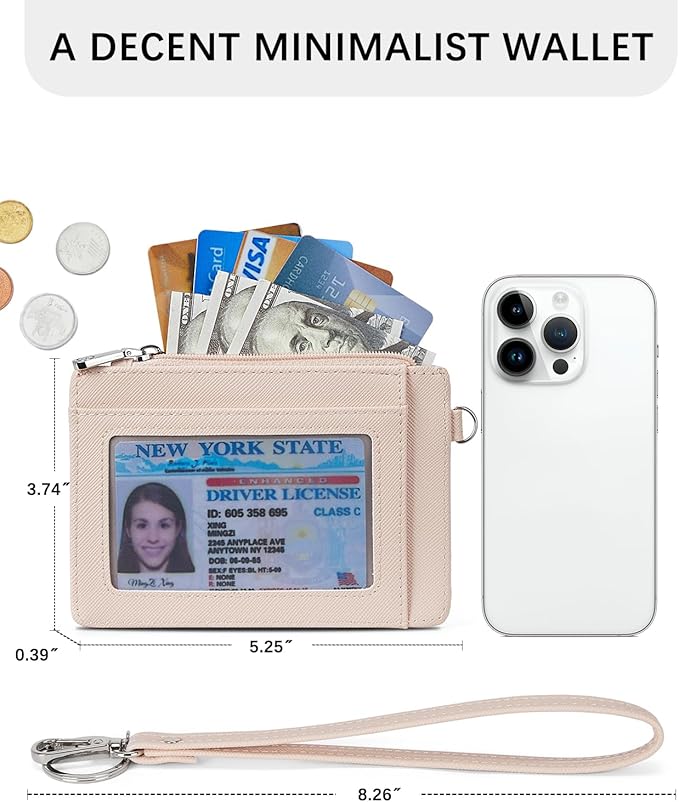 BOSTANTEN Small Wallet For Women RFID Leather Credit Card Holder Slim Wristlet Keychain Wallet With Zipper Pocket