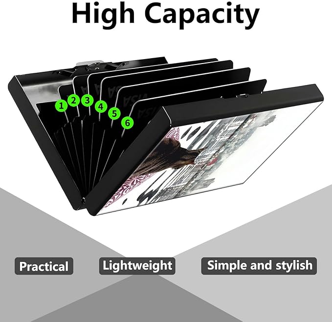 Credit Card Holder, Sea Cat Art Design Mini RFID Blocking Aluminum Wallet Slim Metal Hard Case Shell Travel Wallet ID Case Small Credit Cards Case Business Cards for Women Men Girls