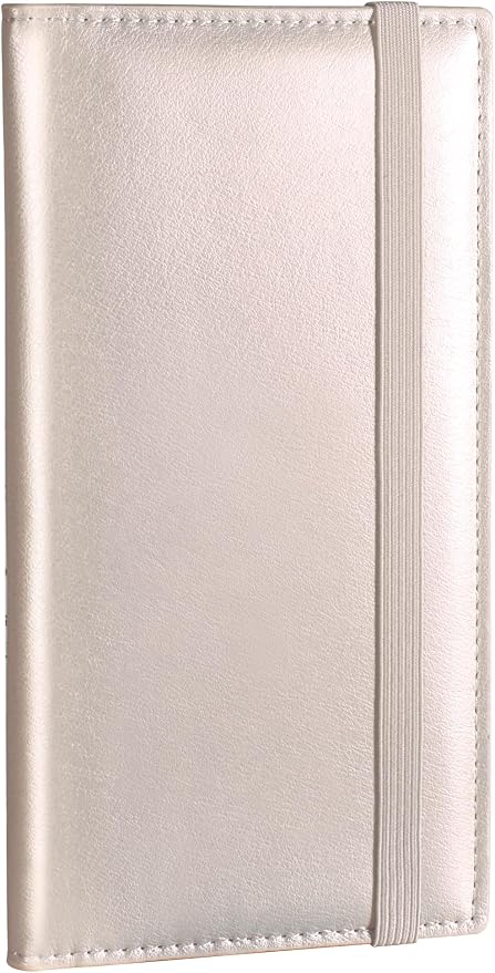 Zreal Checkbook Cover for Men & Women, Premium Vegan Leather Checkbook Holder for Top & Side Tear Duplicate Checks with RFID Blocking (Champagne)