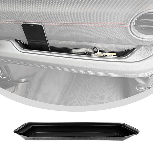 Grab Bar Tray for 2024 2025 Jeep Wrangler JL JLU 4XE/Gladiator JT Storage Bin Handle Organizer Grab Handle Box Passenger Side Grabtray for Wrangler&Gladiator Accessories(24+ Grab Bar Tray)