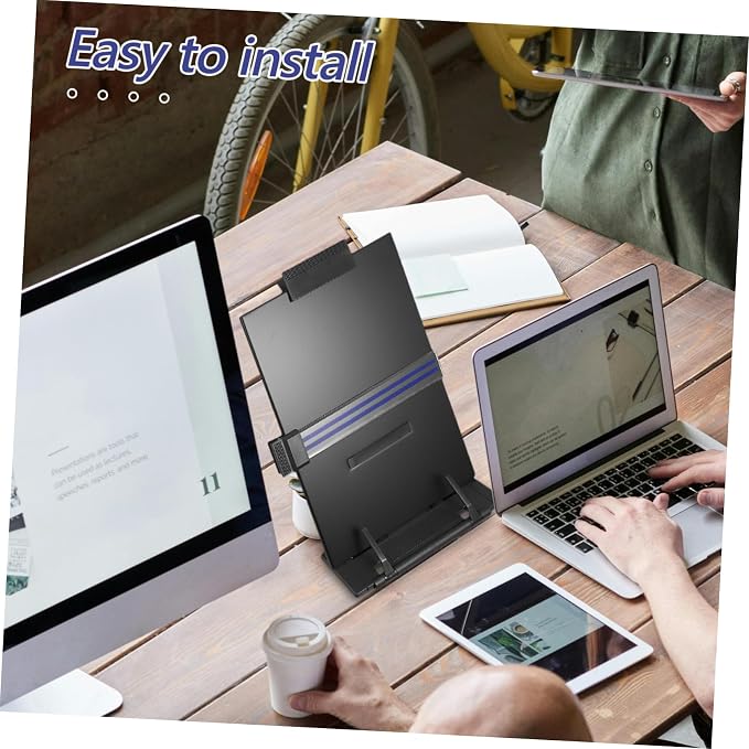 VILLCASE Adjustable Book Stand Reading Desk Portable Book Holder Receipt Holder Document Stand for Typing
