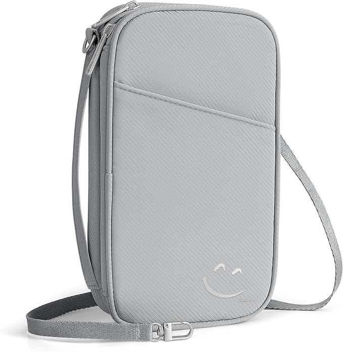 Travelkin 2-in-1 Passport Holder & Travel Organizer for Family with RFID Blocking, Multiple Passport Wallet for Men Women, Travel document holder for Credit Cards, Cash, and Electronic Essentials