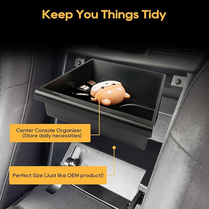 LFOTPP Mazda MX-5 Miata NC Center Console Organizer for 2006-2014 MX-5 (Sport, Club & Grand Touring) Armrest Storage Box Tray ABS Accessories Interior Insert Tray