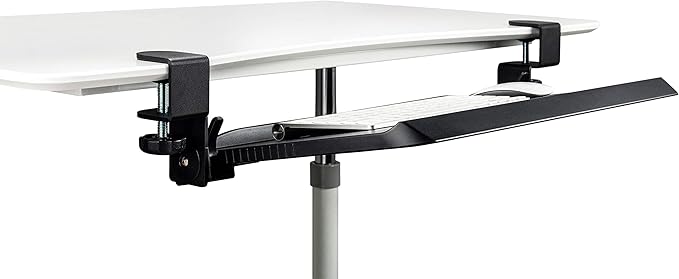 Mobotron Clamping Under-Desk Keyboard Tray with Ergonomic 3-Angle Adjustment