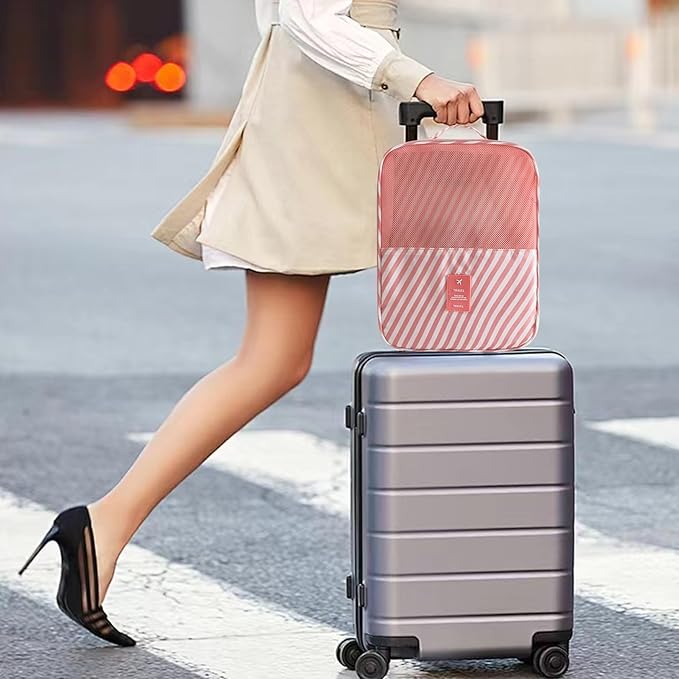 Shoe Bags for Travel,Shoe Bag Holds 3 Pair of Shoes,Shoe Storage Pouch for Travel and Daily Use,Shoe Organizer Travel Essentials for Packing in Suitcase,Waterproof