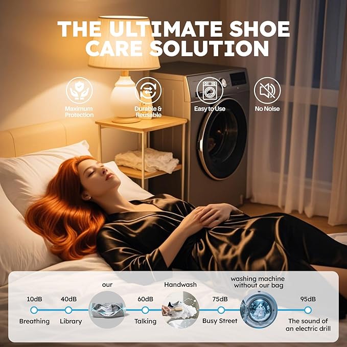 Shoe Washing Machine Bag: Shoe Washing Bag Keeps Clean - Reusable Laundry Shoe Bag for Sneaker Tennis Shoes Unstain Cleaner Kit(Grey 2 Pcs)