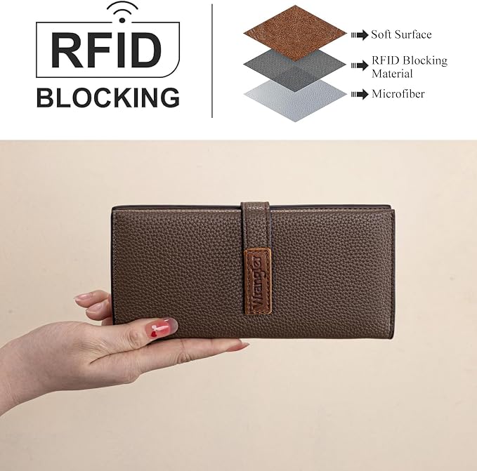 Montana West X Wrangler Wallets Women RFID Blocking Bifold Wallets, Card Cases & Money Organizers Clutch Wallet
