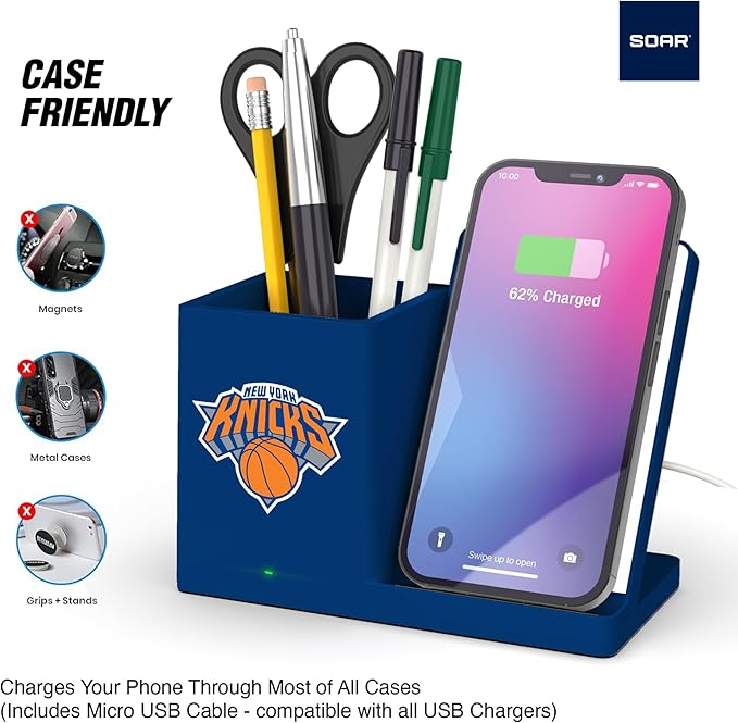 ?ŽSOAR Wireless Charger and Desktop Organizer