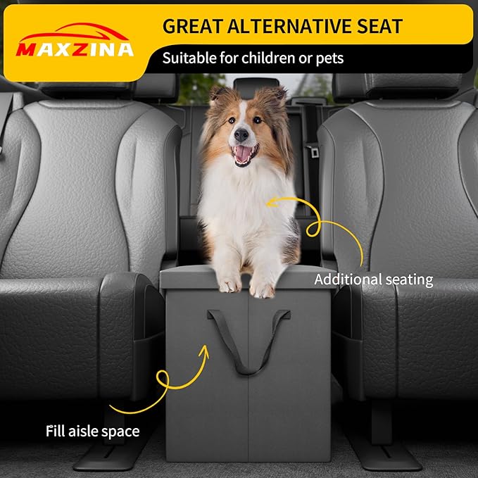 Seat Aisle Storage Box Compatible with 2018-2026 Chevrolet Traverse Rear Console Organizer Foldable Backseat 2nd Row Kids Toys Travel Storage Bin 2025 Chevy Traverse 7 Seat Accessories