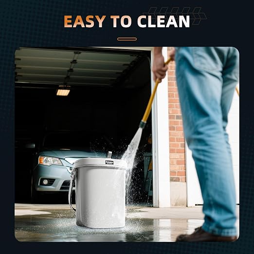 2 Gallon Silicon Car Trash Can with Lid - 100% Leak-Proof Trash Bin, Waterproof Garbage Can, Gifts for Men and Women