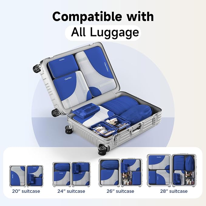 9 Set Packing Cubes for Travel, Gifts for Women Mom,Anti-Tearing Suitcase Organizer,OlarHike Vacation Essentials & Accessories for Cruise Ship