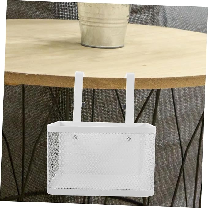 Tofficu under Desk Organizer Clamp Desk Basket for Efficient Storage Easy Installation No Damage Mesh Design for Cables Items for Home Office Use