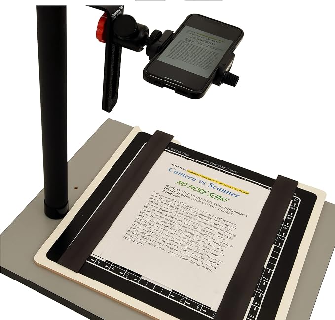 Cosmo Mini 700 Copy Stand, a Stand for Your Smartphone to Digitize Large Pictures, Documents, Chef Plates Meals (Online Food Vendors) and 3D Objects with a Large Floating Mag. Board, Made in USA