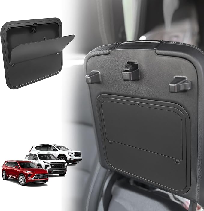 Muslogy Center Console Hidden Organizer Compatible with 2024-2026 GMC Acadia & Chevy Traverse & 2025-2026 Buick Enclave Accessories One-Touch Armrest Hidden Storage Box Secret Compartment Insert Tray