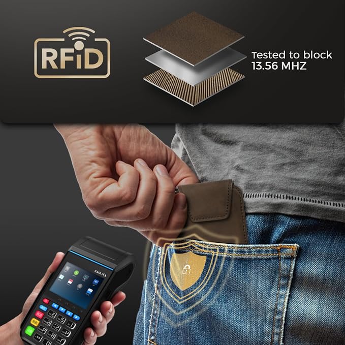 Zitahli Slim Wallet for Men Front Pocket – Thin Minimalist Credit Card Holder with Magnetic Closure & Elastic Cash Strap, RFID Blocking Wallet Holds up to 10 Cards & 15 Bills