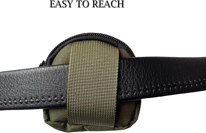 Outdoor EDC Pouch Admin Pouch mini Molle Pouches,Double Zipper EDC Pocket Organizer can be Worn on The Belt