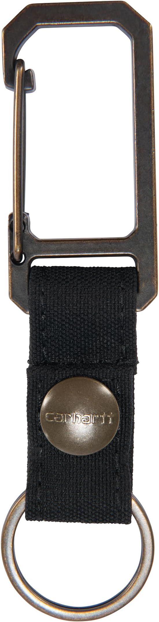 Carhartt Unisex Adult Durable Metal Key Keeper, Belt Loop Key Ring Holder with Self-Locking Metal Gate Clip for Car/Home Keys