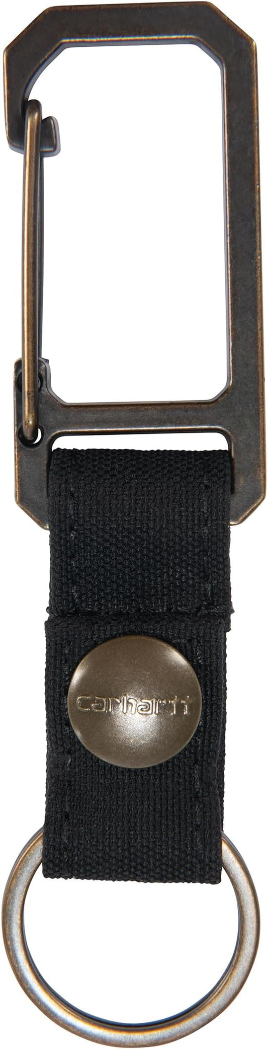 Carhartt Unisex Adult Durable Metal Key Keeper, Belt Loop Key Ring Holder with Self-Locking Metal Gate Clip for Car/Home Keys