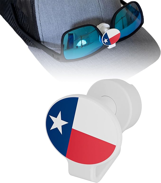 Magnetic Sunglass Clip for Hats - No-Slip Glasses Holder for Caps, Visors & Hard Hats - Magnetic Sunglasses Visor Clip