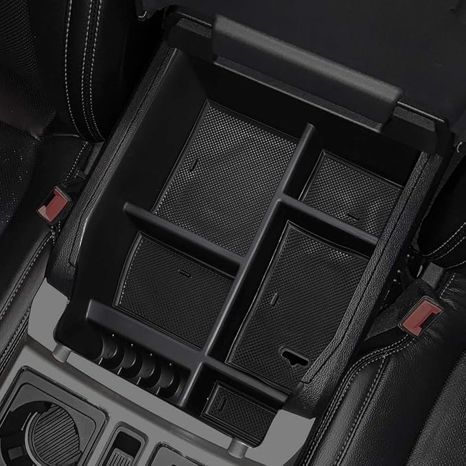 DNA Motoring Center Console Organizer Tray Compatible with 15-18 F150, Armrest Storage Box, ZTL-Y-0006