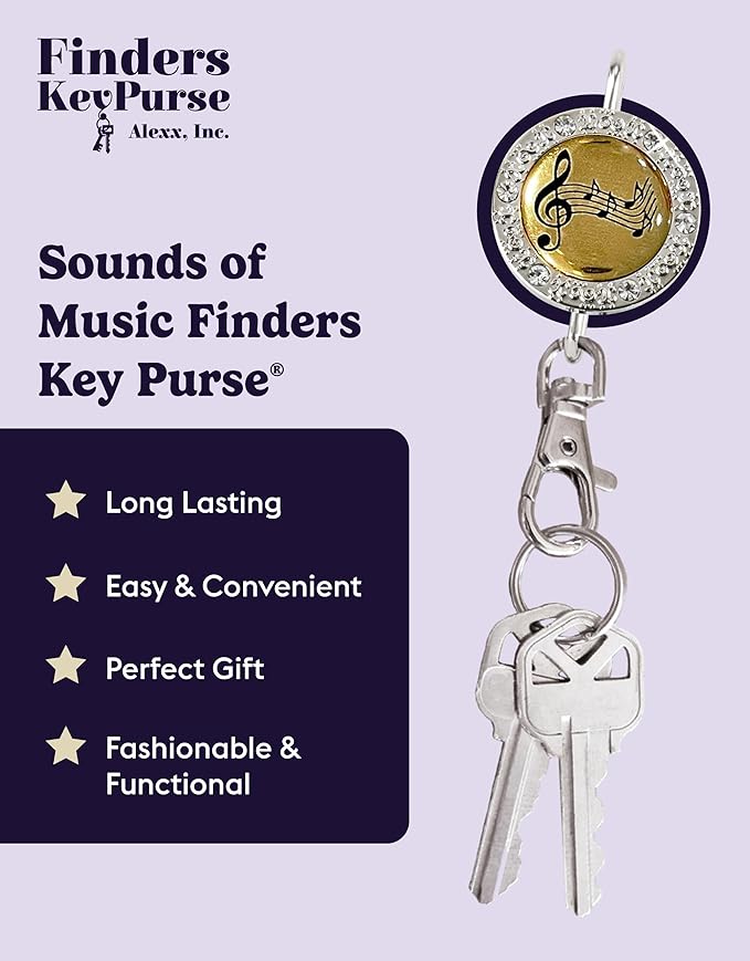 Women’s Bag Charm Key Finder, Car Keychain Hook, Cute Purse Organizer & Tote Bag Accessories, Gifts for Mom - Bling