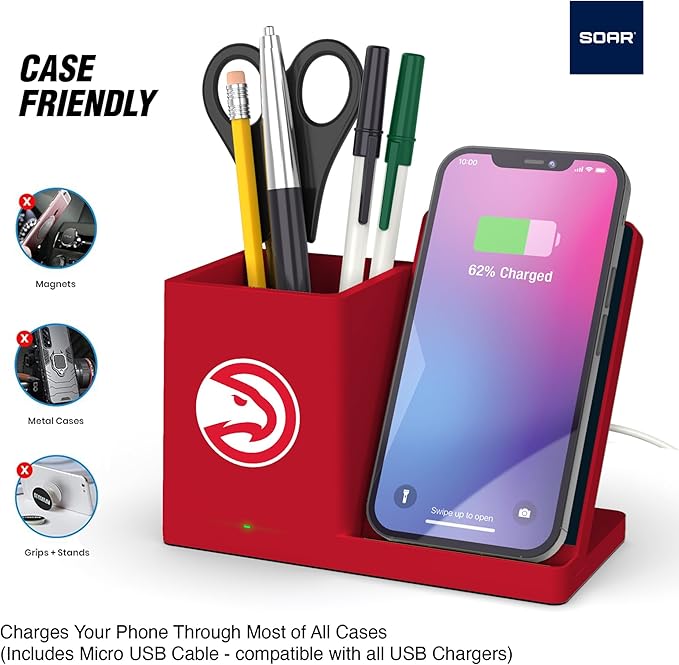 ?ŽSOAR Wireless Charger and Desktop Organizer