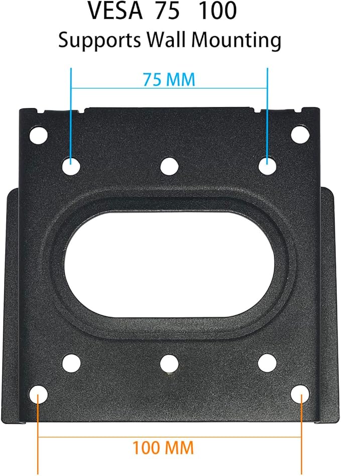 Computer Wall Mout Mini PC VESA Mount TV Monitor Brackets Easy Desk Compatible