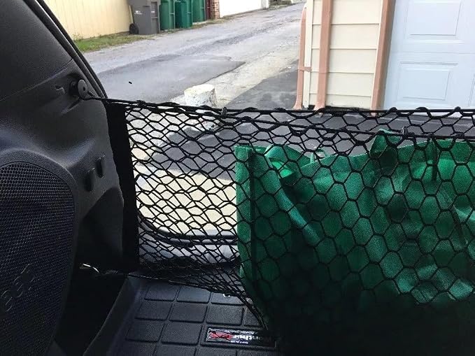 Trunk Organizer Cargo Net for Jeep Cherokee 2019-2023 – Envelope Style Cargo Net for SUV – Premium Mesh Car Trunk Organizer Vehicle Carrier Storage – Compatible with Cherokee