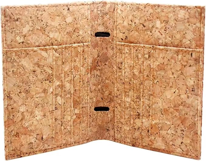 boshiho Passport Holder Wallet Cover RFID Blocking Vegan Cork Passport Case Travel Must Haves for Men Women (03-Cork)