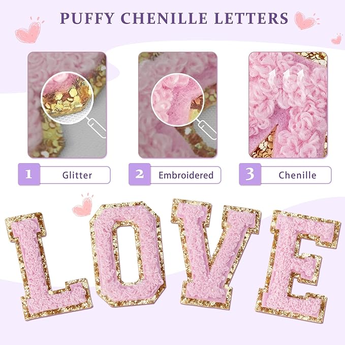 COSHAYSOO Preppy Wallet Gifts for Teen Girls Women Small Wallet RFID Bifold PU Leather Christmas Valentines Easter Mothers Fathers Day Nurse Appreciation Graduation Gifts Chenille Letter Z Purple