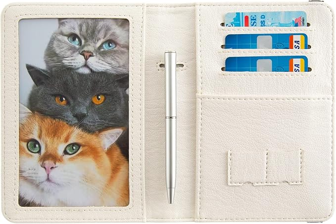 Passport Holder for Travel,Cute Passport Cover,Travel Wallet with Credit Card Slots Rfid passport Wallet Waterproof Documents Organizer Women Men (Reindeer)