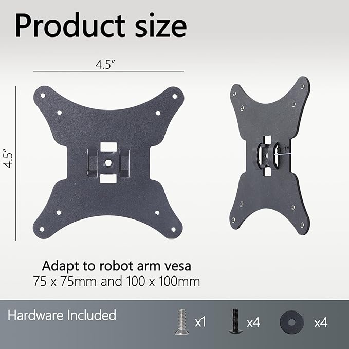 P30 VESA Mount Adapter Compatible with Sceptre C25,C30,C34 Monitor (Fits C255B-FWT240,C305B-200UN,C305B-200UN1,C305B-200UNT,C305B-200UN1T,C305W-2560UN,C305W-2560UN1,C345B-QUT168)?“VESA 75x75 to 100x100
