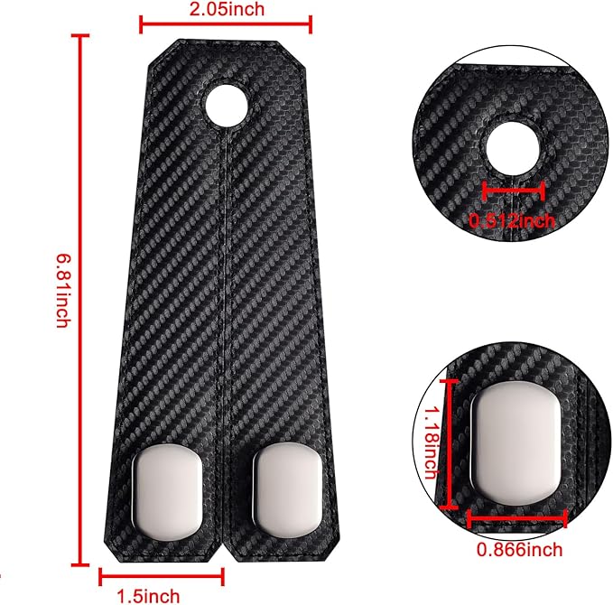 GYUY【2 Pack Car Seat Headrest Hooks, Heavy Duty Back of Seat Organizer with Carbon Fiber Design - Universal Car Accessories for Hanging Grocery Bags, Handbags, Purses, Shopping Bags