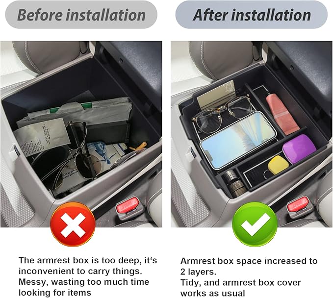 SKTU Compatible with 2022-2025 2026 Kia Carnival Center Console Organizer 2024 2025 2026 Carnival Accessories Console Tray 2024 2025 2026 Carnival Console Organizer with Coin and USB Hole (White)