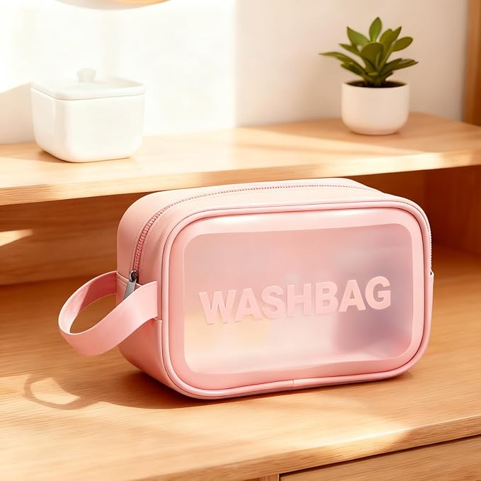 Travel Cosmetic Case Toiletry Bag with Zipper Refillable 4-in-1 Silicone Kit Toiletry Bottles、Squeeze Toiletry Bottles Leakproof Accessories for Toiletries Shampoo Lotion Body Wash (BPA Free)