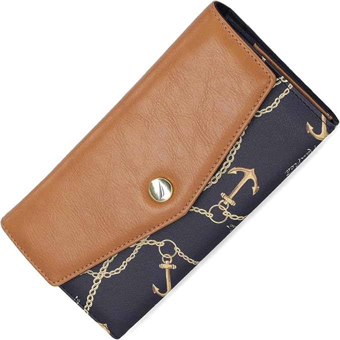 Nautica Money Manager RFID Slim and Small Wallet for Women - Credit Card Holder with Coin Purse and Zipper Wallet, Women's Clutch Organizer