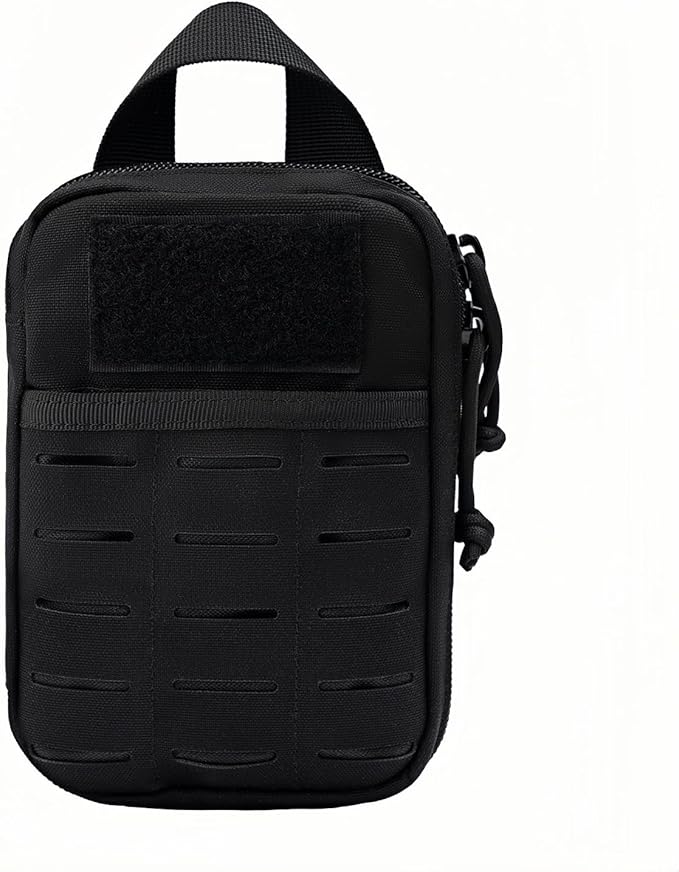 Mini Pocket Organizer for Men EDC Gear Storage Pouch Belt/MOLLE-Compatible 6" x 4" x 1.5" Micro Nylon Bag for Multitools Flashlight Knife Pen Field Notebook Tactical Survival Outdoor Gadget