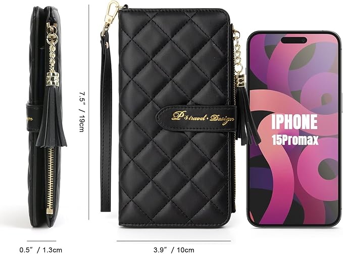 Passport Holder for Travel,Leather Passport Wallet,Travel Document Organizer with AirTag Slot,RFID Blocking With Credit Cards Case,Zippered Coins Pocket and Cash Slot for Women Men