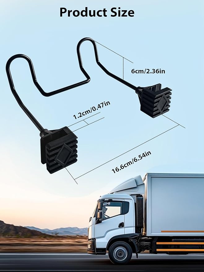 2 Pack Hard Hat Holder for Truck, Heavy Duty Metal Double Hook for Car Seat Headrest, Seat Back Hanger for Safety Helmet Vest Caps Jackets, Work Truck Accessories for Men Women