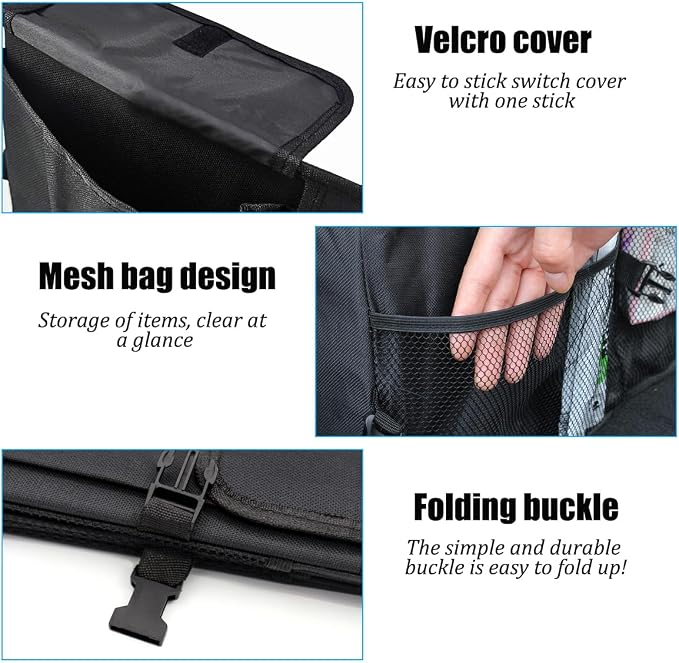 Car Trunk Organizer, Collapsible Waterproof Automotive Storage Cargo Organizer, Multi Compartment Portable Vehicle Container Box Accessories, Universal for Truck SUV Minivan (Checkerboard)